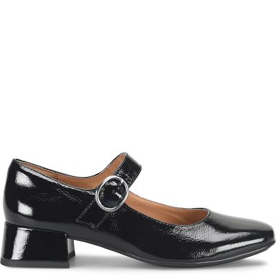 Laura shown in Black Patent (Black)